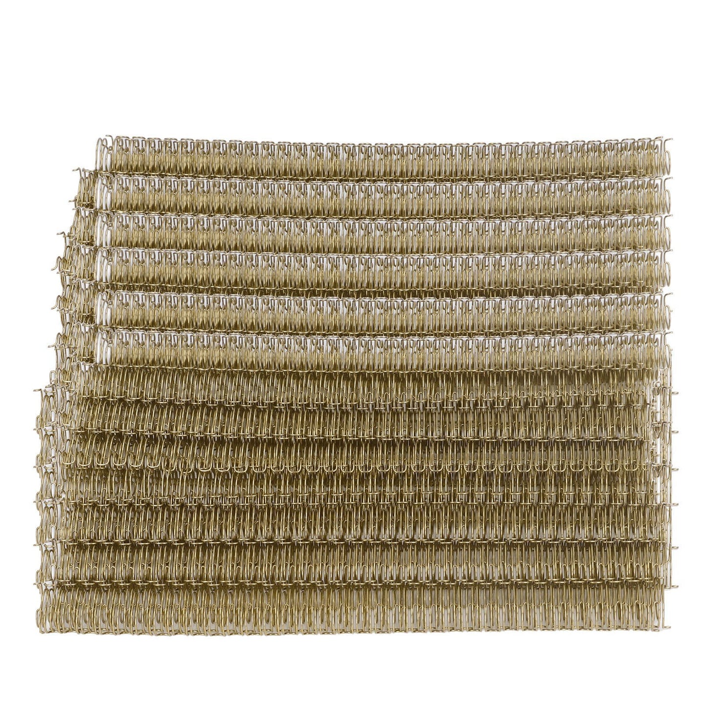 100Pcs Double Loop Wire Binding Spine 100 Sheet Capacity 3:1 Pitch 34 Loop 12.7mm Diameter Set Kit for A4 Paper Light Gold