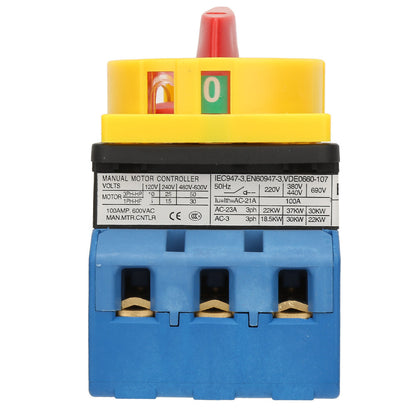 80A/100A Load Circuit Breaker Switch 3-Pole 2-Position Rotary Cam On off Power Switch (100A)