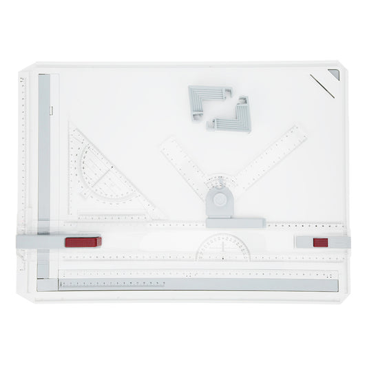 Pro A3 Drawing Board Table With Clear Rule Parallel Motion and Adjustable Angle