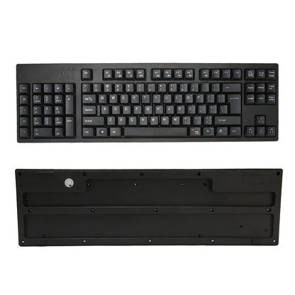 Left Handed Keyboard 109 Keys Micro USB Ergonomic Layout Plug and Play Office Keyboard for Business Accounting Designer