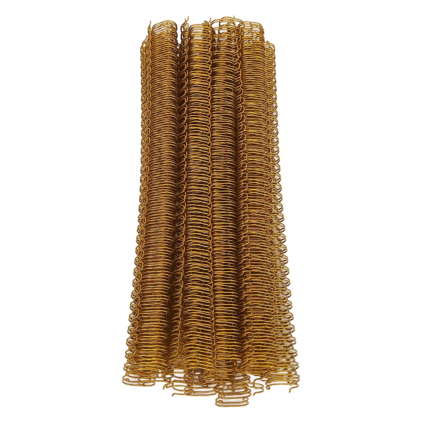 100PCS Spiral Binding Coils 34 Loops 3:1 Pitch A4 Paper Double Wire Binding Spines 120 Sheets Capacity 14.3mm Diameter Gold