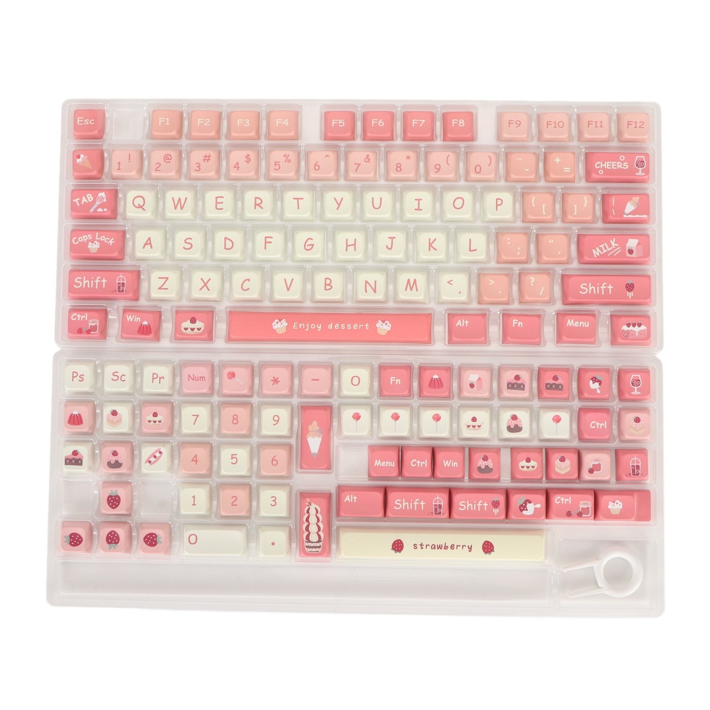 135 Keys Keycaps PBT Universal Compatiability Keycaps Set XDA Like Height Keycaps for 61 87 96 98 104 108 Mechanical Keyboard