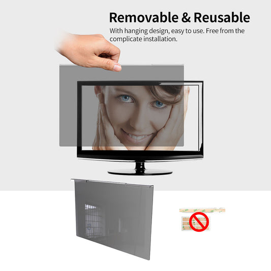 Widescreen Monitor Hanging Privacy Screen Filter Anti UV Film High-transmittance Eye Protection Film for 23-24'' Desktop Monitor