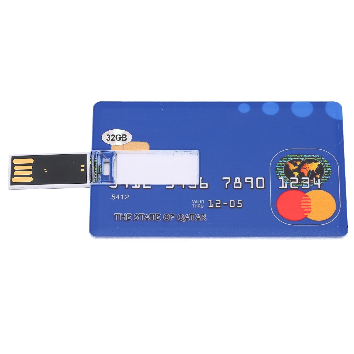 Card Shaped U Disk Simple Unique USB Flash Drive for Data Storage File Transfer (32GB)