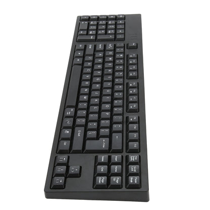 Left Handed Keyboard 109 Keys Micro USB Ergonomic Layout Plug and Play Office Keyboard for Business Accounting Designer