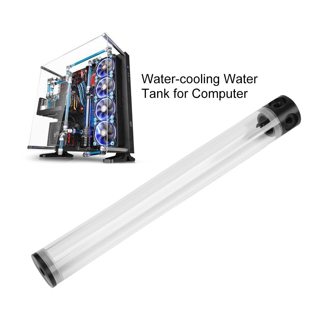 50mm Diameter G1/4 Thread DIY Extra Long Cylinder Water cooled Tank for Computer Cooling 400mm