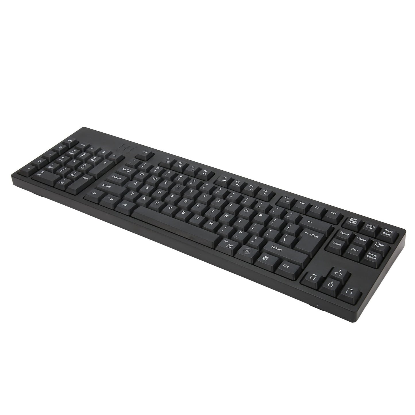 Left Handed Keyboard 109 Keys Micro USB Ergonomic Layout Plug and Play Office Keyboard for Business Accounting Designer