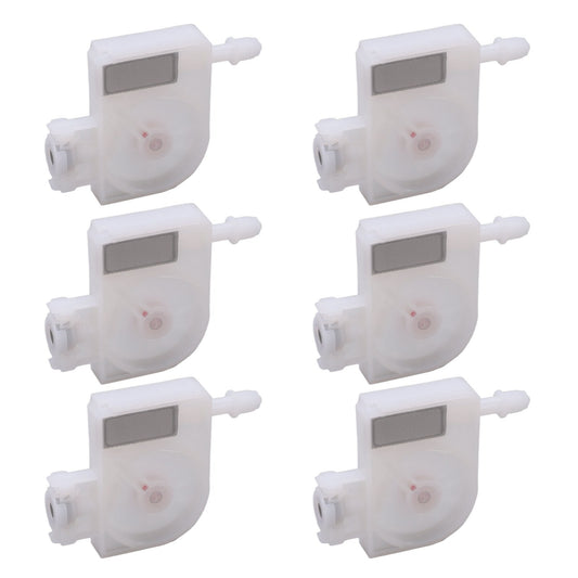 6PCS Ink Damper Replacement with Mesh Filter PP Plastic Printer Damper for DX5 DX6 DX7 White Thread